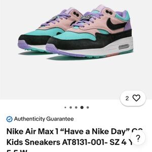 Nike Women’s Mint Teal, Pink & Black Air Max Sneakers